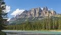 Bow River and Castle Mountain Banff National Park