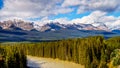 The Bow River at Morant's Curve Banff National Park Royalty Free Stock Photo