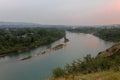 Bow River Valley and Bowness Neighbourhood, Calgary Royalty Free Stock Photo