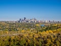 Bow river valley in Calgary Royalty Free Stock Photo