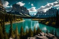 a Bow River vista of Castle Mountain in Banff National Park