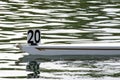 Bow of a rowing skiff Royalty Free Stock Photo