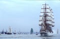 Bow and steerboard of big tallship