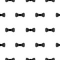 Bow tie black and white seamless pattern. Royalty Free Stock Photo