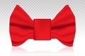 Bow tie or bowties fashion accessory flat icon on a transparent background Royalty Free Stock Photo