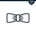 Bow Tie icon collection outlined style