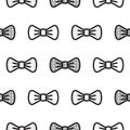 Bow tie little gentleman seamless pattern. Royalty Free Stock Photo