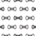 Bow tie little gentleman seamless pattern.