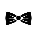 Bow tie or neck tie simple icons isolated. Elegant silk neck bow. Vip event accessory Ã¢â¬â vector