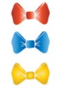 Bow tie retro set Royalty Free Stock Photo