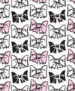 Bow tie seamless pattern