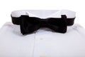 A bow tie and Tuxedo shirt Royalty Free Stock Photo