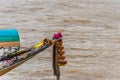 Bow of traditional longboat Thailand Royalty Free Stock Photo