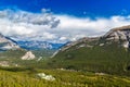 Bow Valley in Banff national park Royalty Free Stock Photo