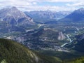 Bow valley and banff town