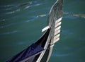 Bow of a Venetian Gondola in Venice a famous Island in Northern Italy without People