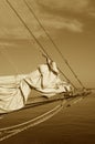 Bow of Vintage Sailing Ship Royalty Free Stock Photo