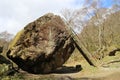 Bowder Stone, Borrowdale, Cumbria, England Royalty Free Stock Photo