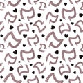 Bowel texture repeating pattern for gastroenterologist background. Fun gut shaped doodles, internal organs wallpaper