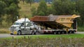 Bowers heavy haulage transporting very wide mining load uphill