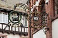 Bowery sign at the brewery in Alpirsbach.