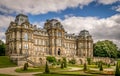 Bowes museum in a botanical garden Royalty Free Stock Photo