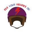 bowie thunder helmet Royalty Free Stock Photo