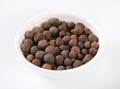 Bowl of allspice berries Royalty Free Stock Photo