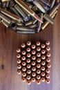 A stack of bullets Royalty Free Stock Photo
