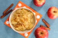 Apple sauce and cinnamon Royalty Free Stock Photo