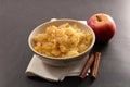 apple sauce and cinnamon Royalty Free Stock Photo