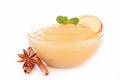 Bowl of apple sauce Royalty Free Stock Photo