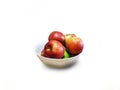 Bowl of Apples on kitchen table Royalty Free Stock Photo
