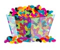 Bowl of Assorted Jellybeans Royalty Free Stock Photo