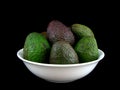 Bowl of Avocadoes Royalty Free Stock Photo
