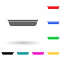 bowl for baking multi color style icon. Simple glyph, flat vector of kitchen tools icons for ui and ux, website or mobile Royalty Free Stock Photo