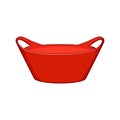 bowl basin plastic cartoon vector illustration