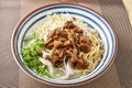 Chinese food beef soup noodles snack Royalty Free Stock Photo