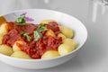 Bowl of beef stew and potatoes Royalty Free Stock Photo