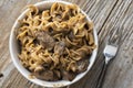 Bowl of Beff Stroganoff Royalty Free Stock Photo