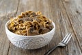 Bowl of Beff Stroganoff Royalty Free Stock Photo