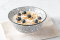 Bowl of Bircher muesli Royalty Free Stock Photo