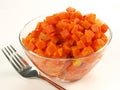 Boiled chopped carrot