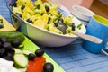 Bowl of boiled potatoes Royalty Free Stock Photo