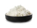 Bowl of boiled rice Royalty Free Stock Photo