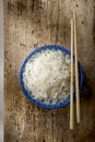 Bowl of boiled rice Royalty Free Stock Photo