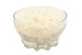 bowl of boiled rice isolated on white background Royalty Free Stock Photo