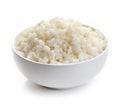 Bowl of boiled rice Royalty Free Stock Photo