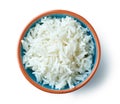 Bowl of boiled rice Royalty Free Stock Photo