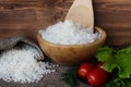 Bowl of boiled round rice. Royalty Free Stock Photo